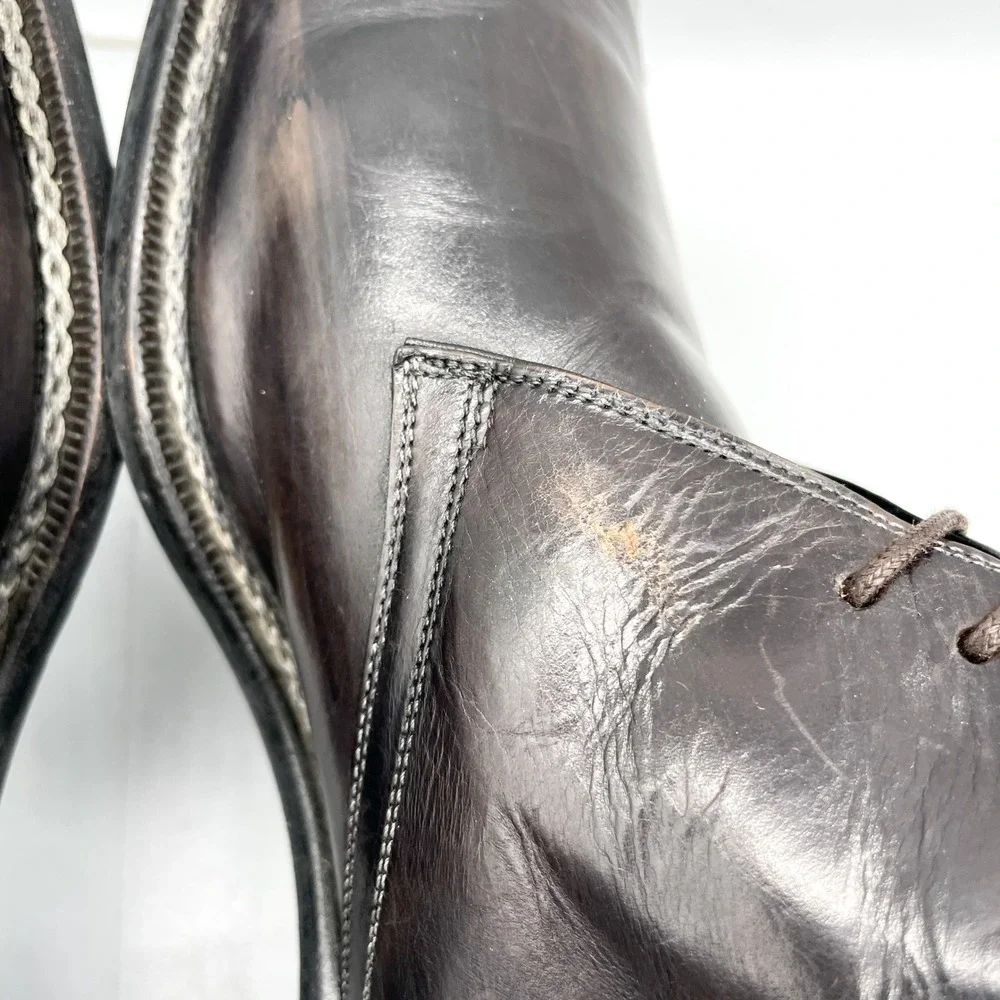 Mezlan Mens 13M Chukka Boots Brown Leather Dress Shoes Lace Up‎ Business